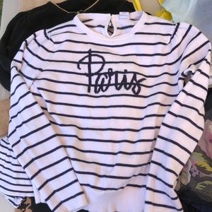 Striped “Paris” sweater